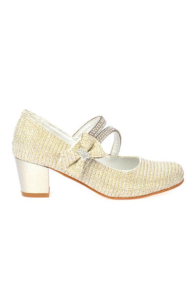 Potincim Pantofi de balerina cu toc de 4 cm Kiko 750 Çupra Daily pentru fete Aur