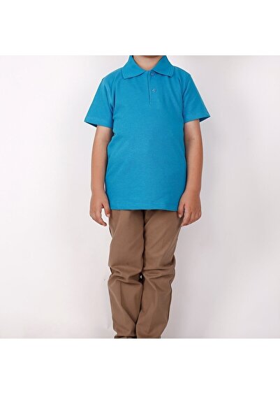 Nacar Kısa Kollu Polo Yaka Okul Kıyafeti Giyim Tshirtü