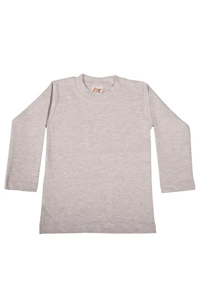 Yeni Işık Tekstil 4-5 Years Gray Lycra Kids T-Shirt and Bodysuit