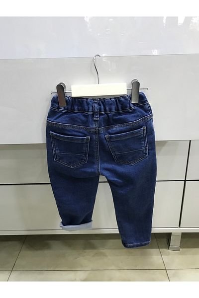Çikoby Baby Boy Yellow Lace-Up Jean Trousers