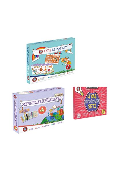 Çocuk Akademi 4 Yaş Dikkat 4 Yaş Eğitim Ve 4 Yaş Etkinlik Seti