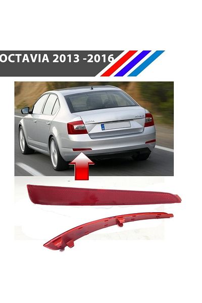 MEPART Skoda Octavia Rear Bumper Reflector Left Side 2013 - 2016