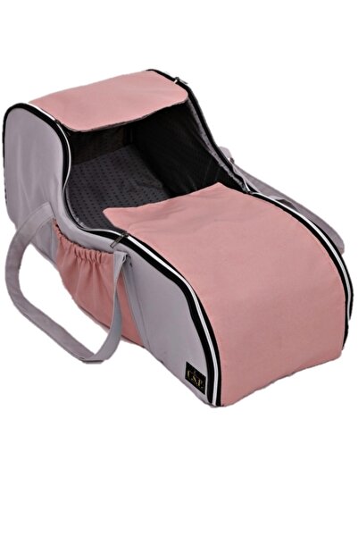 USF Portbebe Ana Kucağı Puset Bebek Taşıma (sıvı Ve Rüzgar Geçirmez) Gri-pembe