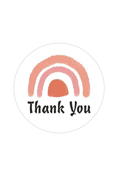 Grdall 50 قطعة من ملصقات الشحن، ملصقات المنتجات، ملصقات مستديرة، شكرًا لك