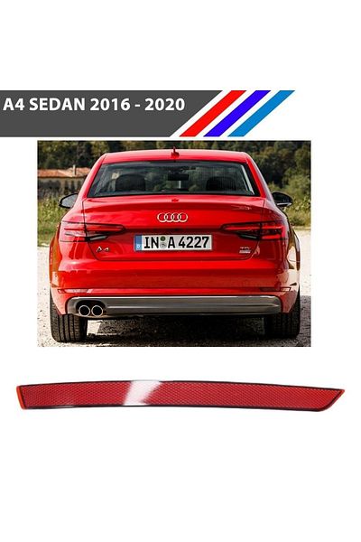 BEMPARTS Rear Bumper Reflector Right Side for Audi A4 Sedan 2016 - 2020 M2428