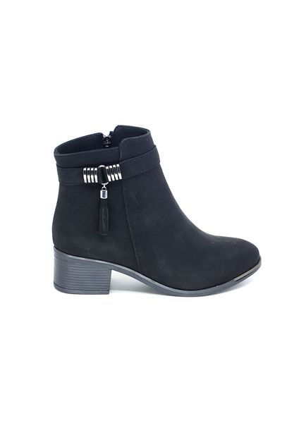 TRENDYSHOES 04128 Ghete de damă confortabile cu toc gros de 4 cm