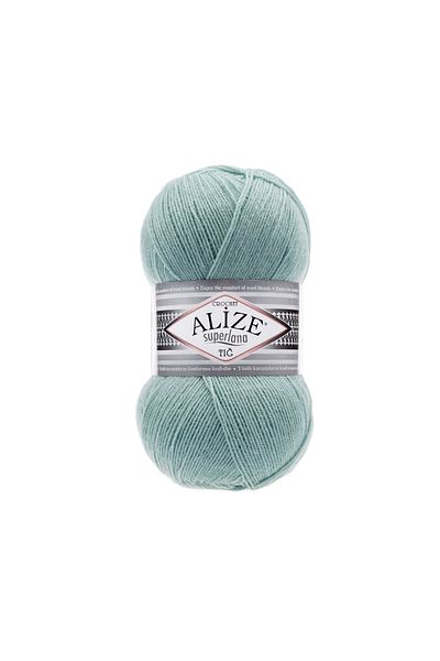 Alize Superlana Crochet 463 - Mint 100 Gr. Hand Knitting Yarn