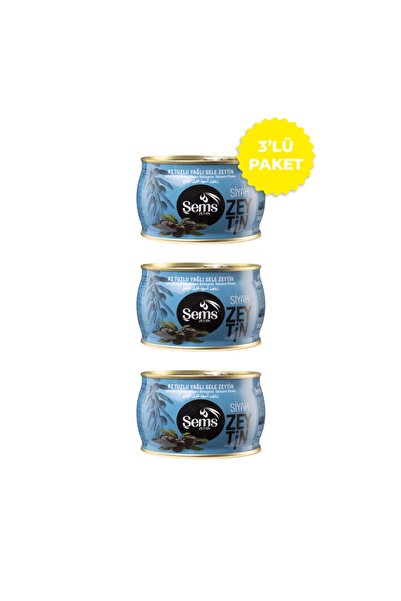 Şems Zeytin Şems Lüks Iri Siyah Zeytin 300 gr 261-290 Kalibre (3'LÜ EKONOMİK ...