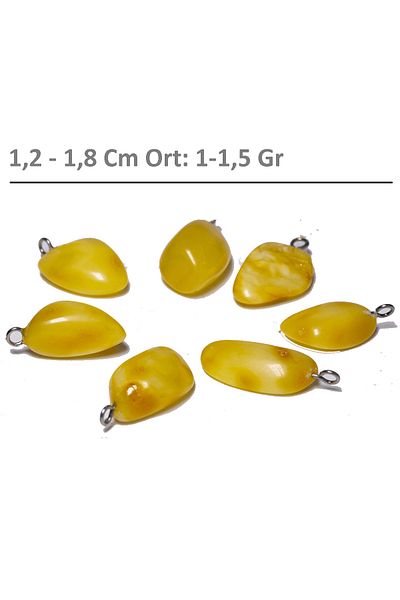 Tesbih Atölyesi Manufacturer Certified Shapeless Cut Drop Amber Necklace