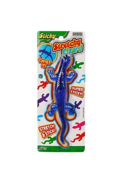 Sunman Kertenkele Streç Yumuşak Esneyen Uzayabilen Kertenkele Büyük Boy Stretchy Lizard Mavi 19 Cm
