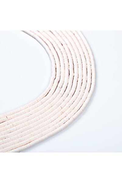 yfhobi 1 Dizi (40 CM) - 6 Mm Fimo Boncuk, Açık Pembe Renk Polimer Kil Fimo Bo...