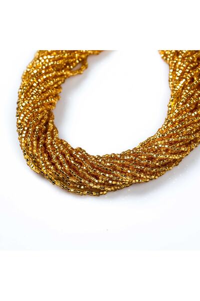 yfhobi 12 Dizi - Çek Kum Boncuğu, Takı Yapım Boncuğu, Kesme Altın Renk