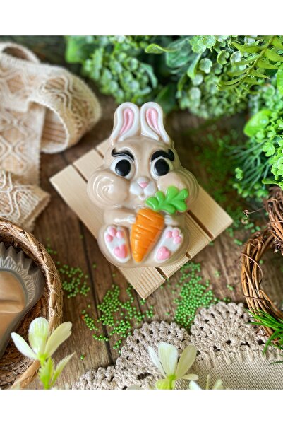 Şirin Havuç Seven Tavşan El Yapımı Hediyelik Kokulu Dekoratif Sabun