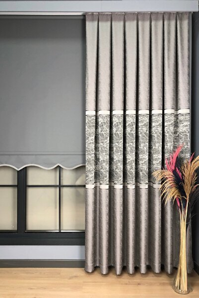 Beythome Açık Gri Pano Fon 1/3 Sık Pile - Tek Kanat- Braçol