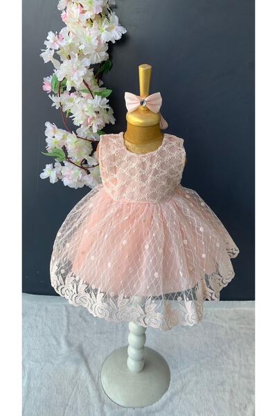 Petite Ponpon Baby فستان مولودة لحديثي الولادة للفتيات الصغيرات هدية مولودة
