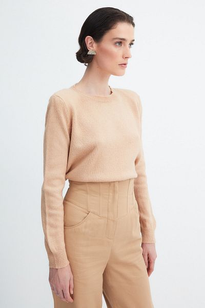 Trendyol Collection Pullover - Beige - Regular Fit