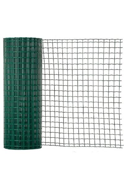 EldenHırdavat Pvc Kaplı  Puntalı Tel Bahçe Kümes Kafes Teli 1x25 Mt 25x25 mm