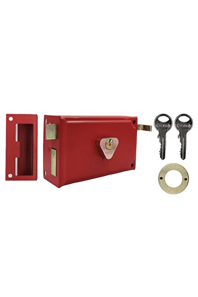 Sebu Tirajlı Kilit Karşılıklı-eski Tip-kırmızı ( 70mm )