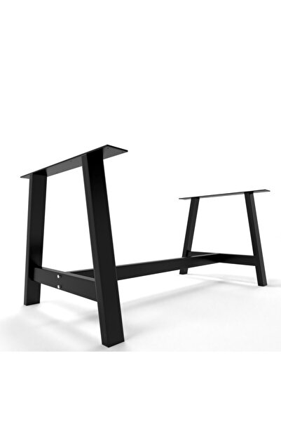 Abronya Metal Masa Ayağı Yemek Masası Ahşap Kütük Masa Ayağı 70x70x150 cm