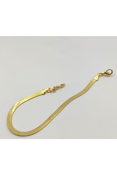 ATALAY GOLD İMİTASYON 4 mm Ezme Italyan Bileklik