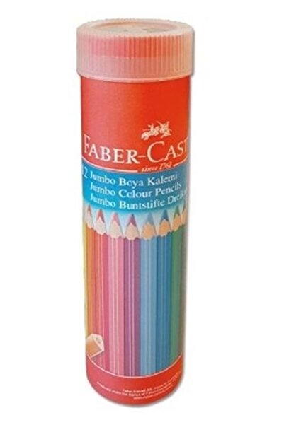 Faber Castell قلم طلاء 12 لون جامبو كامل الحجم مثلث الأنبوب