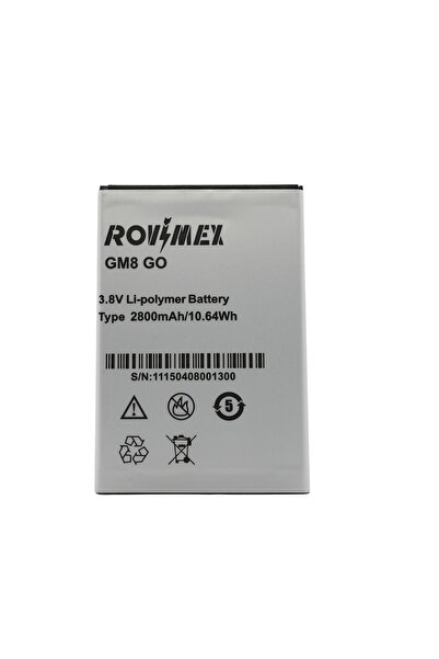 Rovimex General Mobile Gm 8 Go Batarya Pil Uyumlu