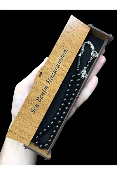 KANUNİ TESBİH مسبحة صلاة خشبية مقطوعة على شكل كرة