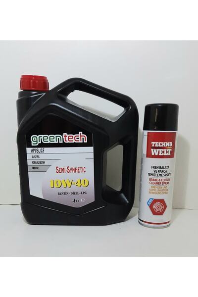 Greentech 10w-40 Motor Yağı 4 lt+ Balata Spreyi 500 ml