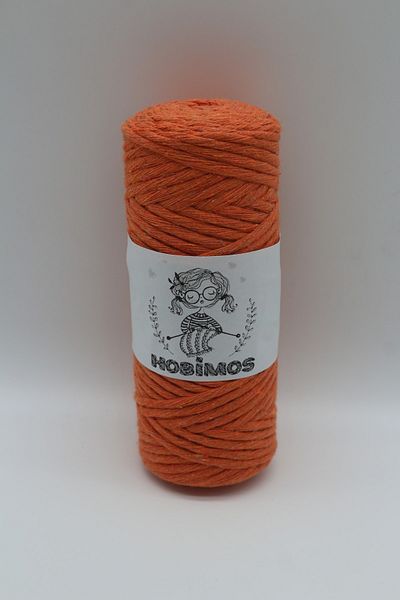 Hobimos Τυφλό Macrame 100% βαμβάκι 3 mm Μονό στριφτό 250 γραμμάρια 75 μέτρα