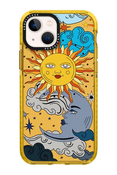 shoptocase حافظة هاتف بتصميم الخردل إمباكت صن مون المتوافقة مع آيفون 13