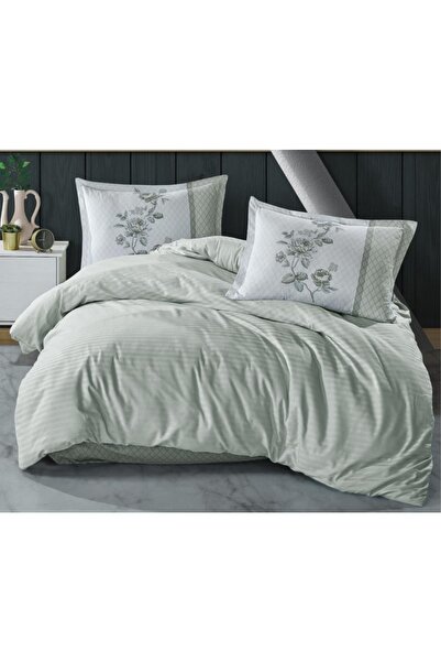 Clasy Çizgili Ranfo. Nevresim Takımı Tek Kişilik Suave / V5 - Yeşil