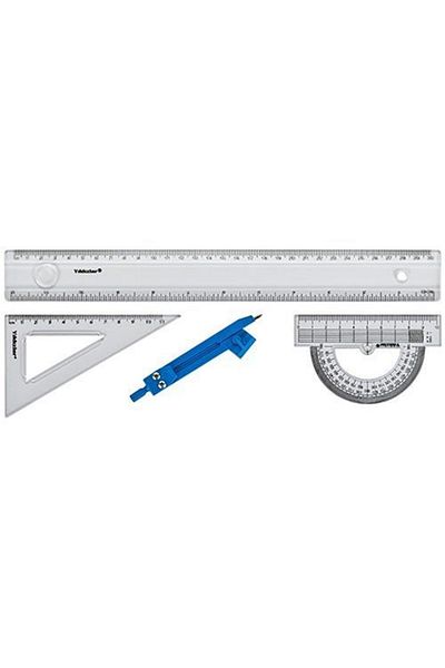 bimbambom Ruler Set 4 Pieces Crystal Ruler Drawing Set