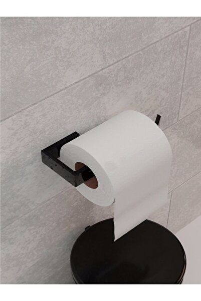 Genel Markalar Metal Mat Siyah Wc Kağıtlık Tuvalet Kağıtlığı Tuvalet Kağıdı A...