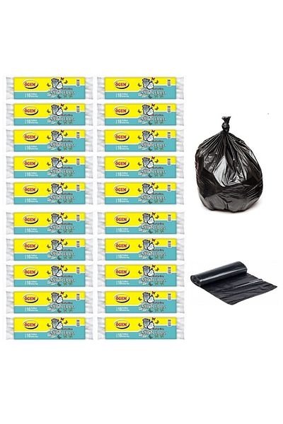 Ögem King Size Garbage Bag 75x90 Cm 70 Lt 10 Pieces Roll 20 Packs