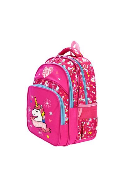 Black Bear New Season Orthopedic Unicorn Patterned School Bag Lunch Box Set