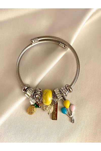 bee Steel Bracelet Charm Bracelet