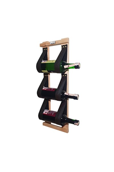 Barış Dizayn Şişelik Şişe Askısı 3 Şişe Kapasiteli (duvara Montaj)