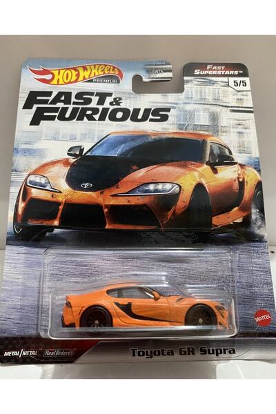 HOT WHEELS Toyota Gr Supra Orange Car Fast Furious Superstars