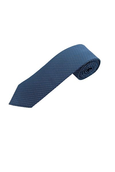 Brianze Navy Blue Patterned Tie Handkerchief Set