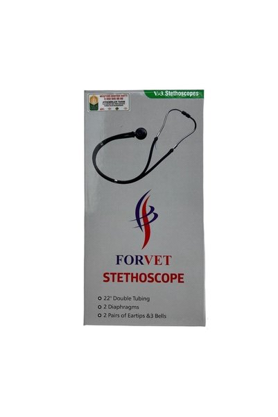 Genel Markalar Forvet V3 Çift Taraflı Veteriner Steteskop Çift Hortumlu