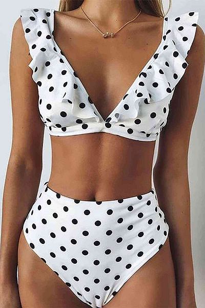Angelsin Bikini-Set mit Punktemuster