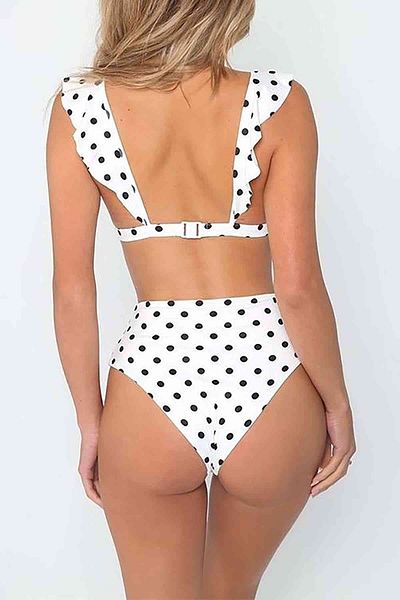 Angelsin Bikini-Set mit Punktemuster