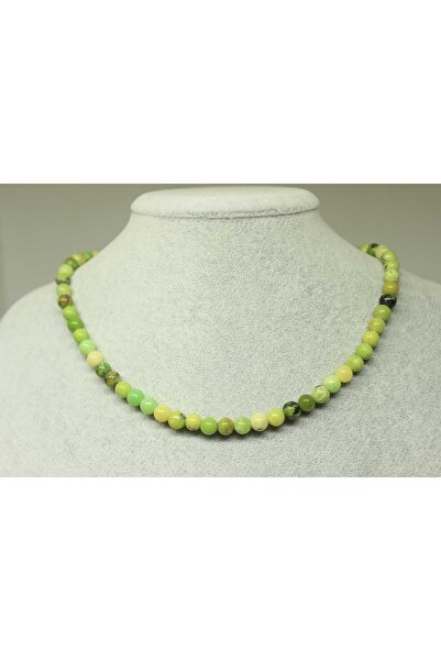 Yasamtohumu قلادة حجر الكريسوبرايس 6 ملم (مقطع)