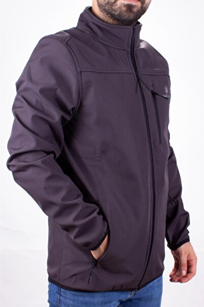lumberjack Track Top Anthracite Softshell Casual Men's Coat