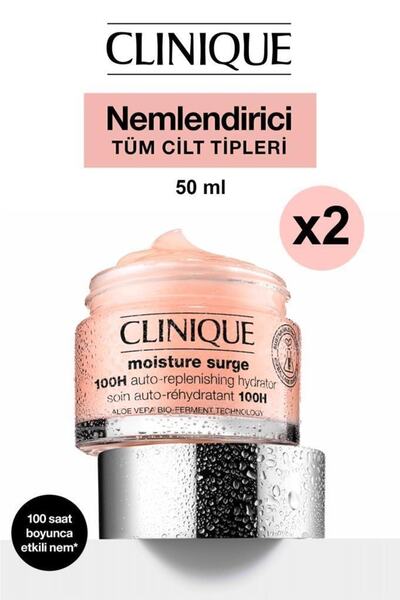 Clinique Moisture Surge 100 Saat Etkili Nemlendirici 50 Ml X2