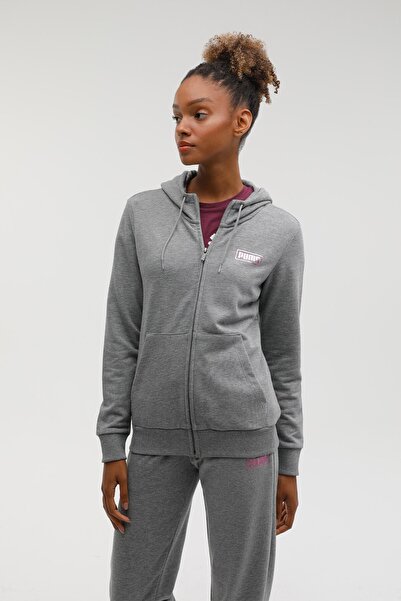 Puma Bppo-000173 Blank Base - Gri Kadın Sweatshirt