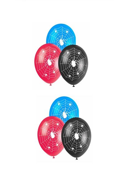 LOTUS PARTY 6 Pieces Spiderman - Spiderman Themed Printed Balloon