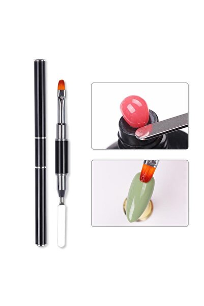 Born Pretty Çift Taraflı Poly Jel Fırçası Ve Spatulası