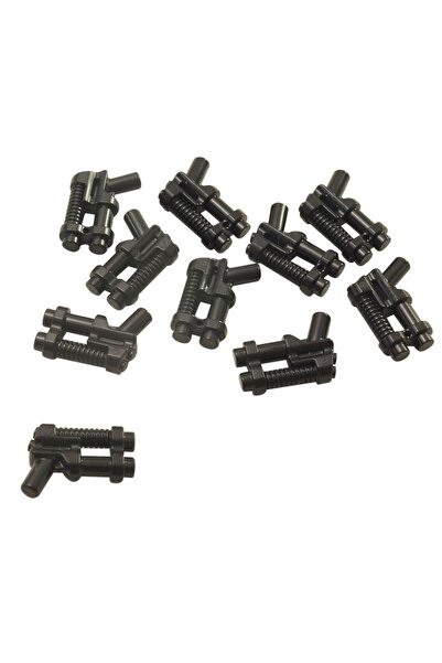 LEGO Moc Custom Minifigür Weapon Pistol Çift Namlulu Silah Siyah Blaster 1 Ad...