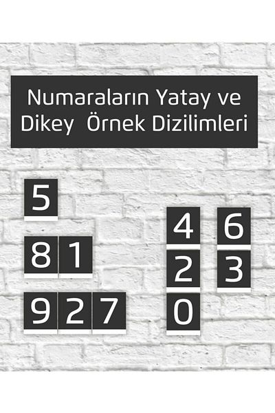 Aker Hediyelik Αριθμός κάθετης πόρτας από πλεξιγκλάς